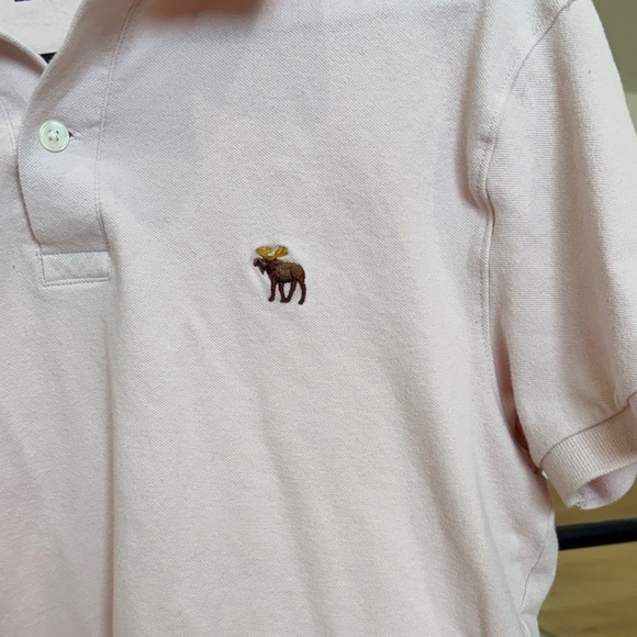 Abercrombie & Fitch Soft Pink Polo Shirt - Picture 3 of 4